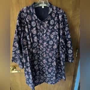 Woman Within 3/4 Sleeve Button Down
